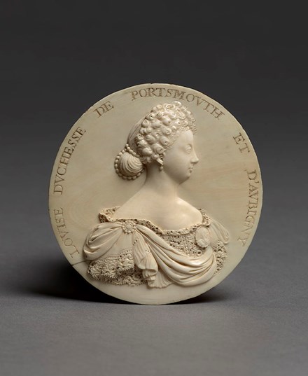 Portrait medallion of the Duchess of Portsmouth