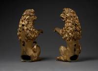 A pair of Heraldic Lions