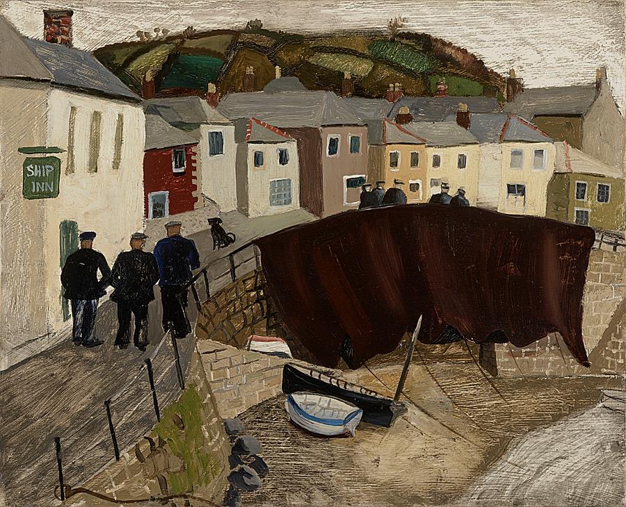Drying Sails, Mousehole, Cornwall