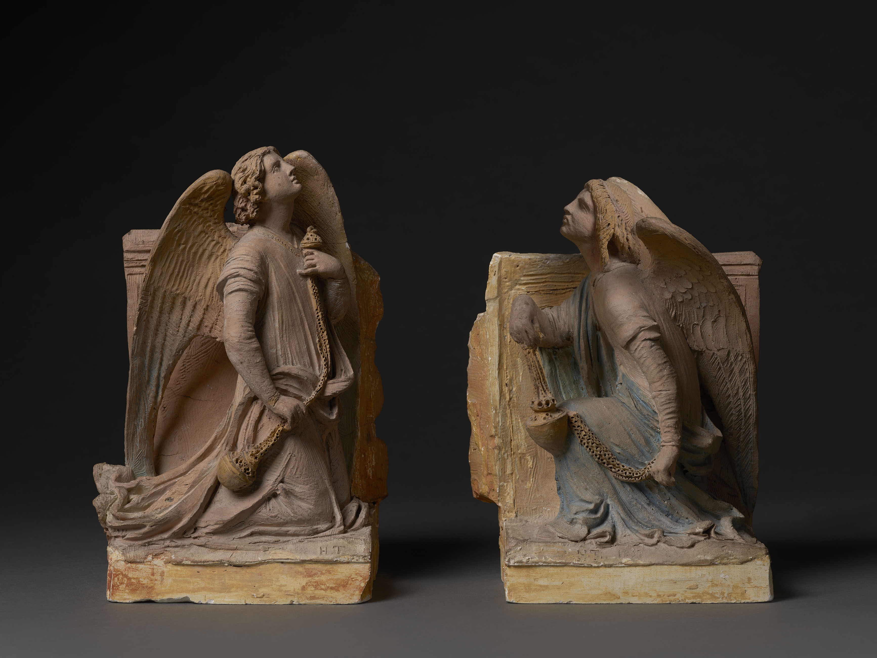 Pair of Kneeling Angels with Censers