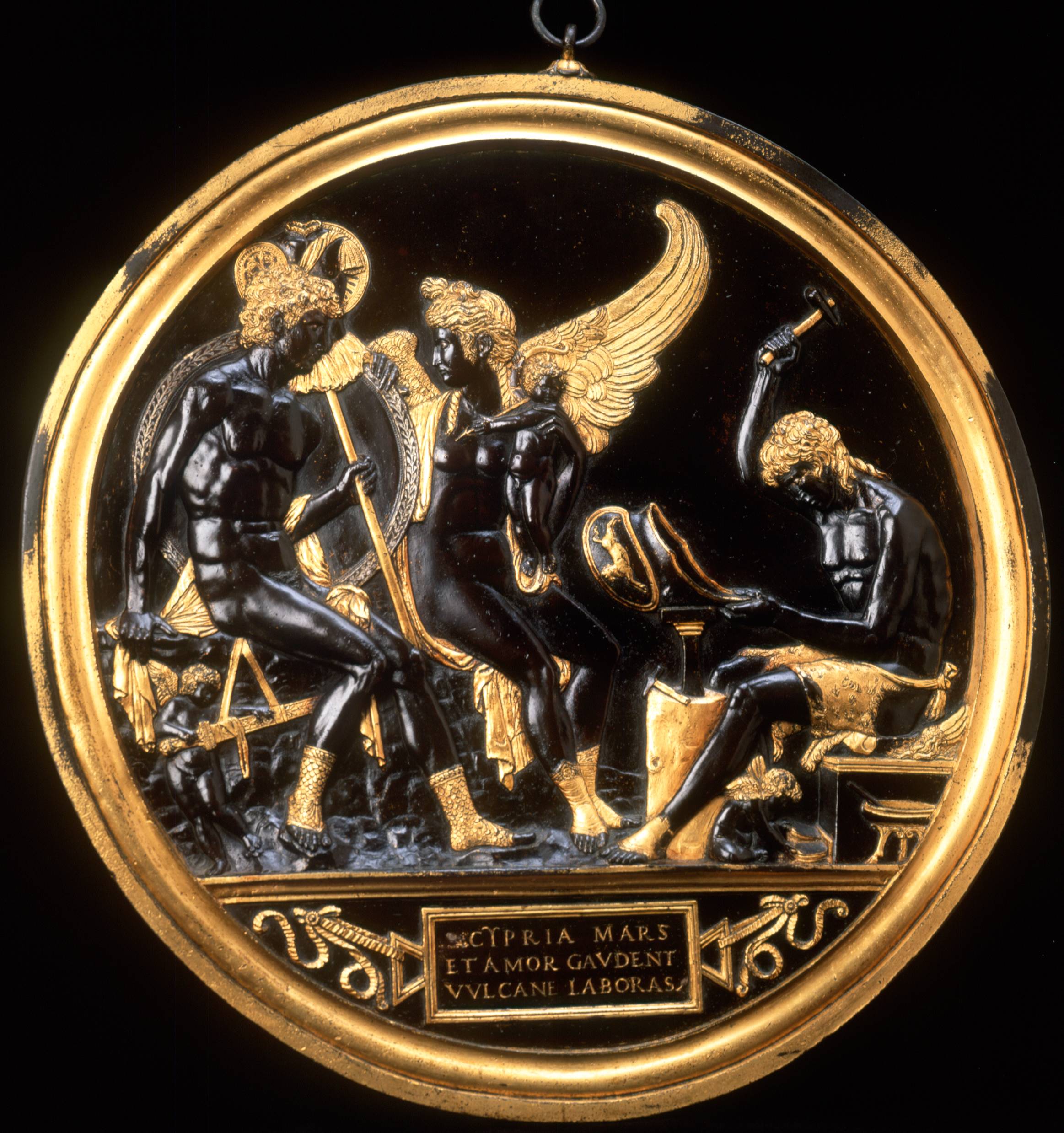 Mars, Venus & Cupid with Vulcan at his Forge